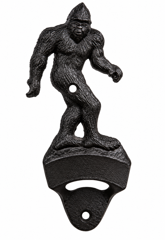 Sasquatch Metal Wall-Mount Bottle Opener – 6.5" Tall