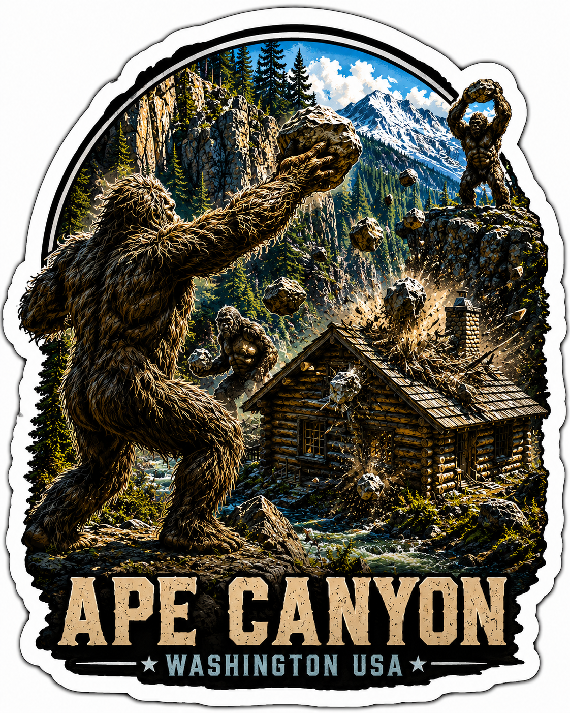 Ape Canyon Sticker