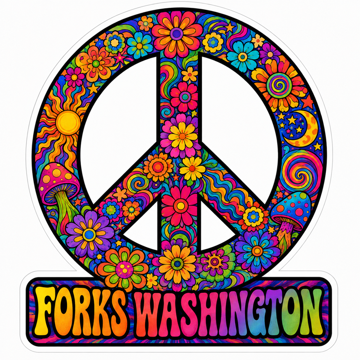 Peace Sign Sticker