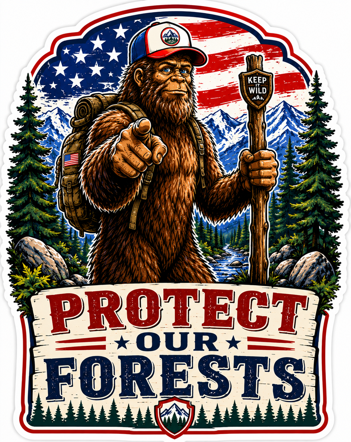 Protect Our Forests Sticker
