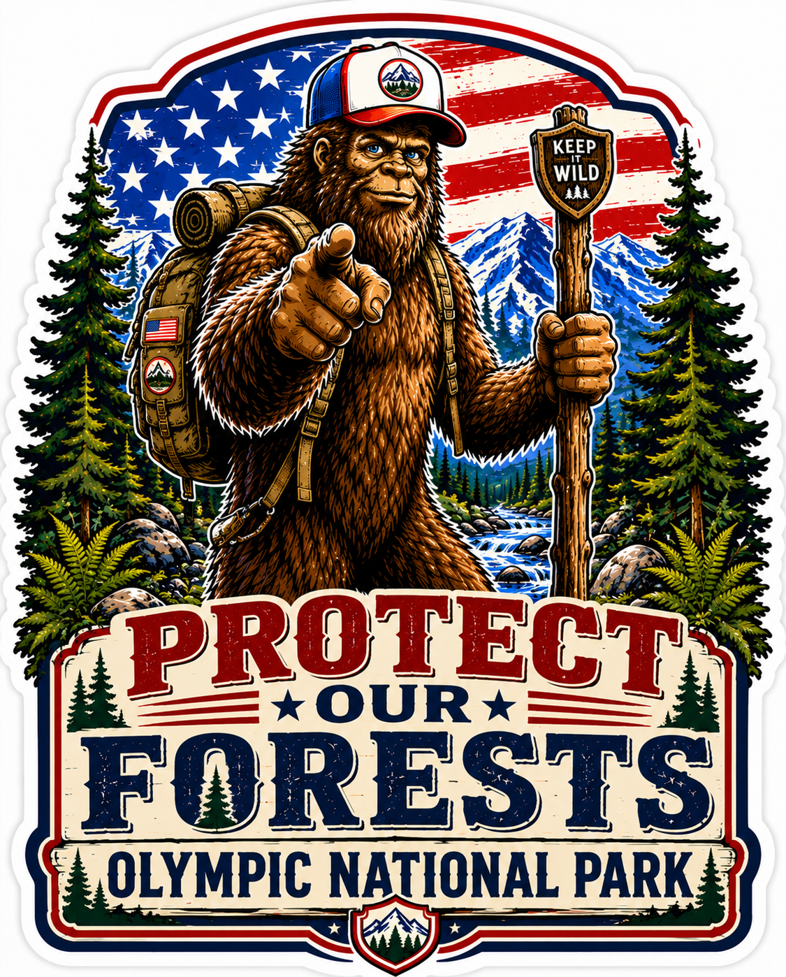 Protect Our Forests Sticker