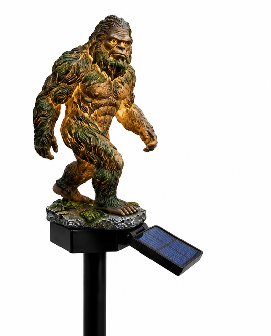 Sasquatch Bigfoot Outdoor Solar Lights for Garden or Walkway