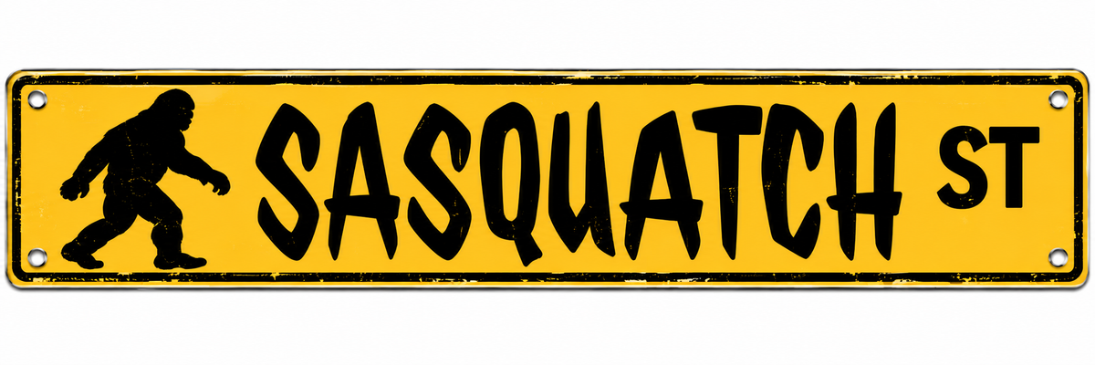 Sasquatch Metal Signs