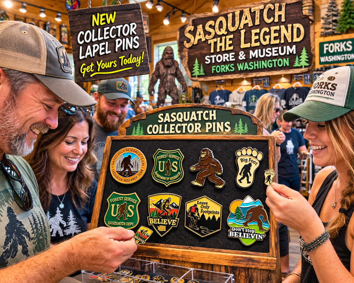 Bigfoot Lapel Pins- 8 Options