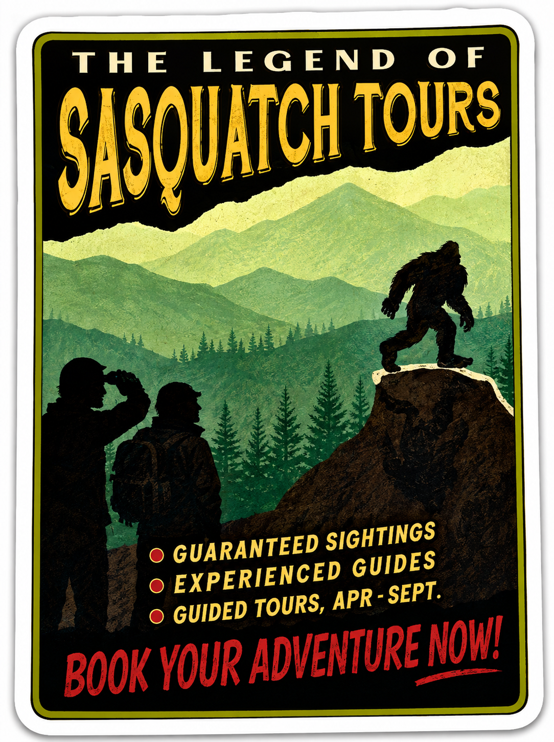 Sasquatch Tours Sticker