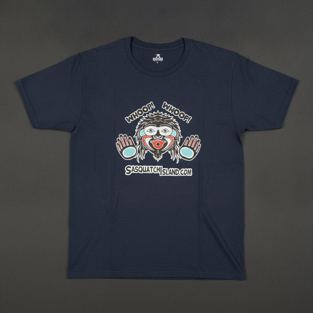 Whoop! Whoop!  Wildman Sasquatch T-Shirt by Thomas Sewid