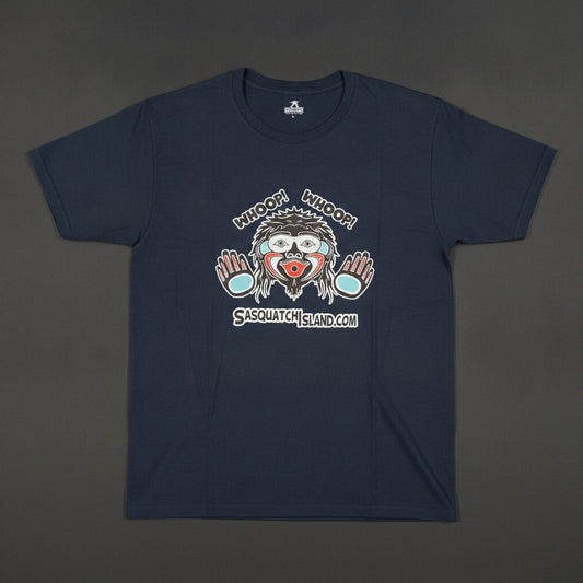 Whoop! Whoop!  Wildman Sasquatch T-Shirt by Thomas Sewid