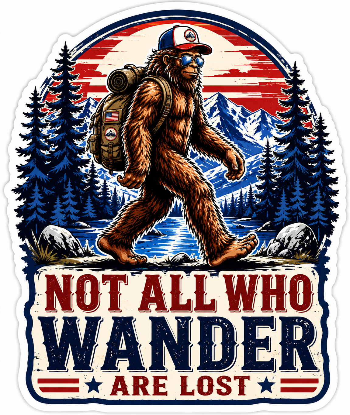 Not All Who Wander Are Lost Sticker