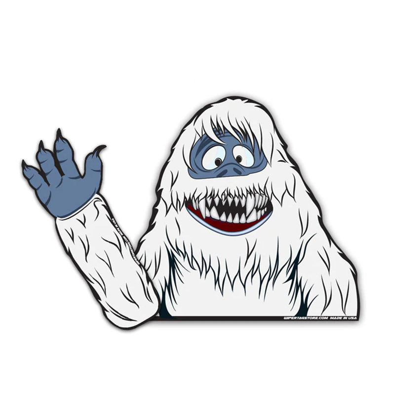 Abominable Snow Beast Yeti Waving WiperTag
