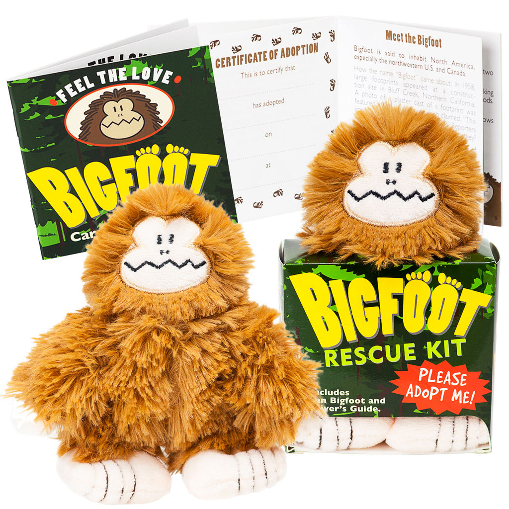 Bigfoot Rescue Kit - Adopt a Bigfoot with Book and Plush - Sasquatch The Legend