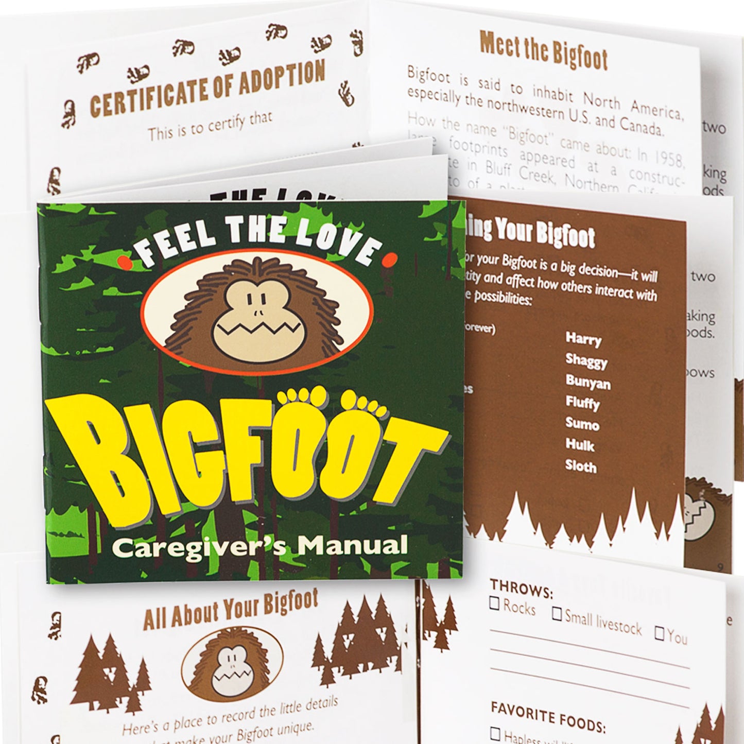 Bigfoot Rescue Kit - Adopt a Bigfoot with Book and Plush - Sasquatch The Legend