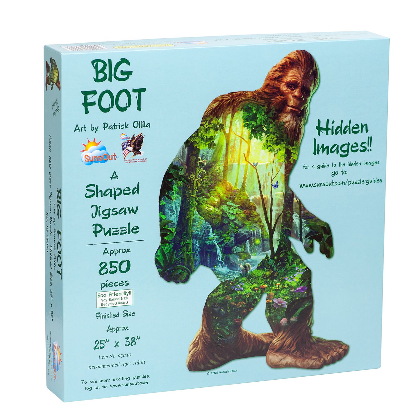 Big Foot Puzzle by Sunsout - 850 pieces - Sasquatch The Legend