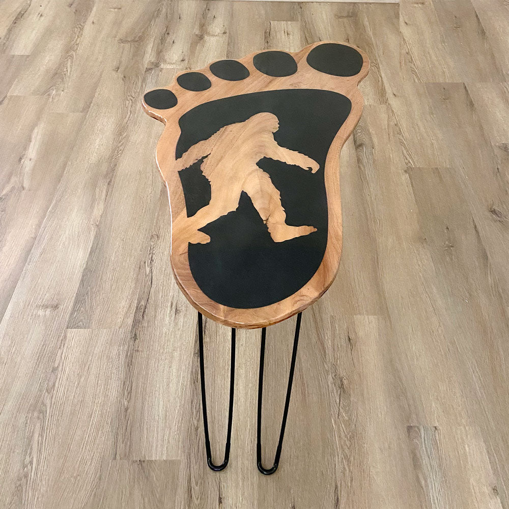 Sasquatch Wooden End Table