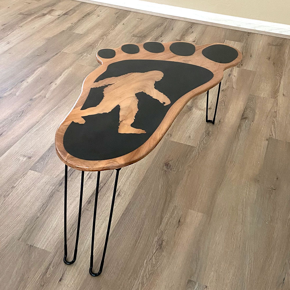 Sasquatch Wooden End Table