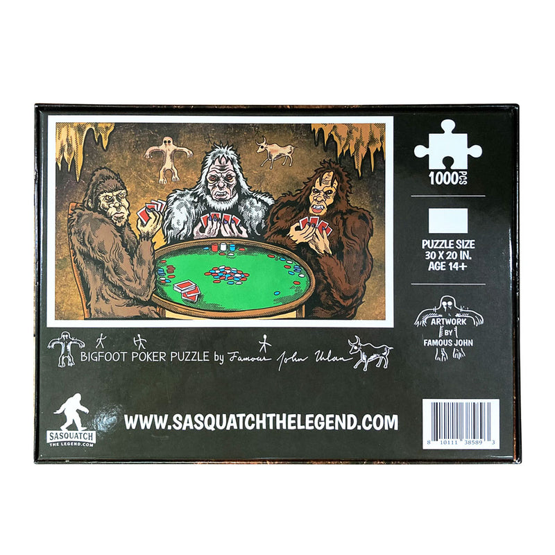 Bigfoot Poker Night Puzzle By Famous John Urban