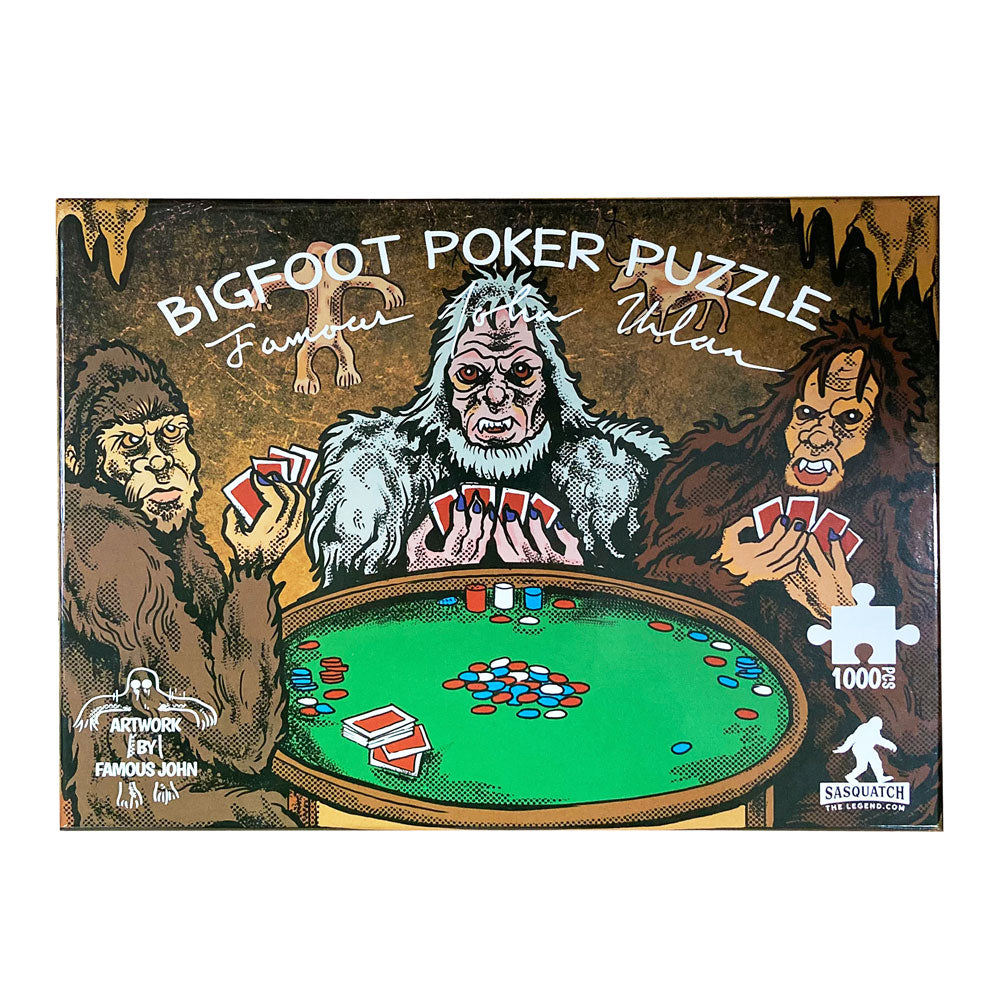 Bigfoot Poker Night Puzzle By Famous John Urban