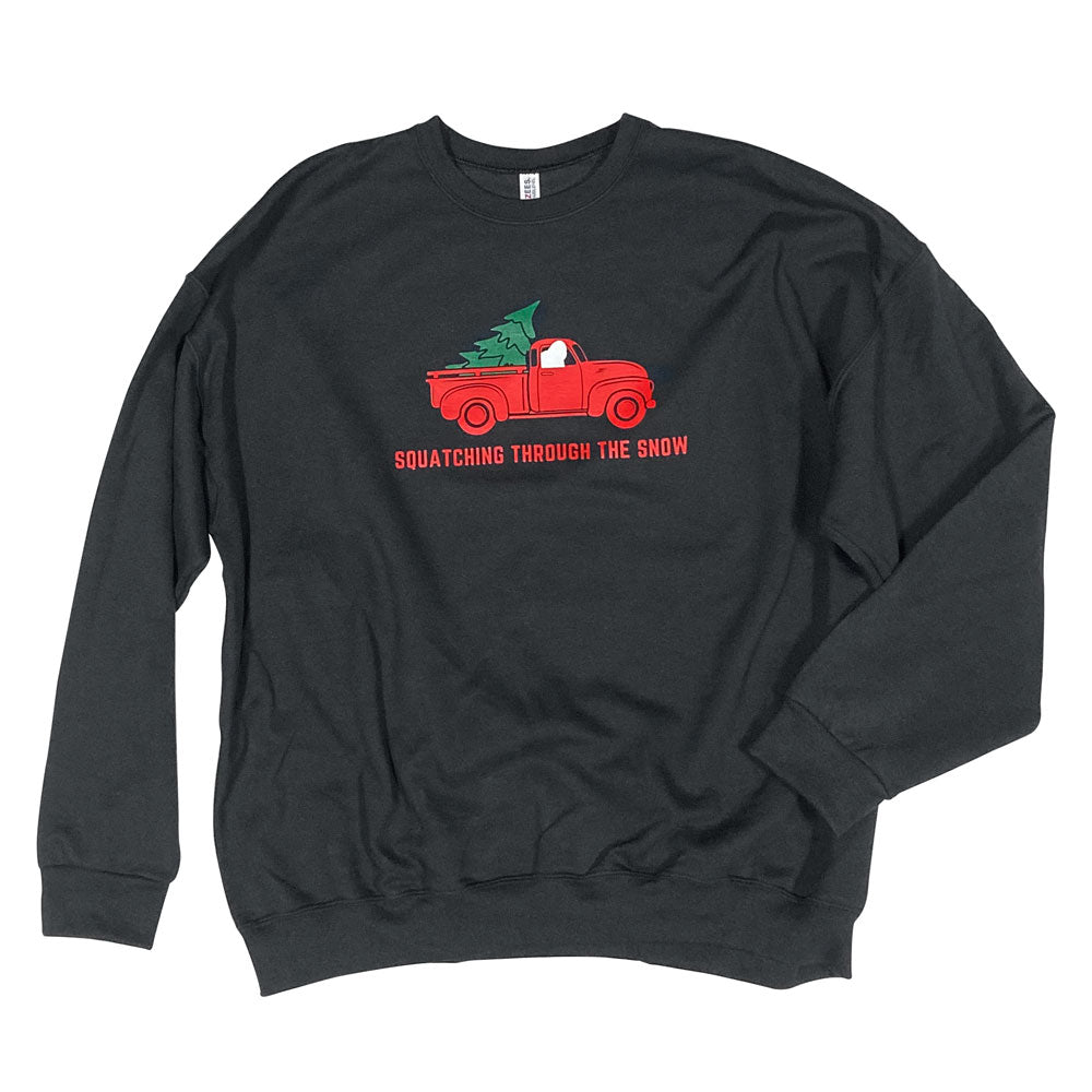 Squatching Through the Snow Crewneck Sweater