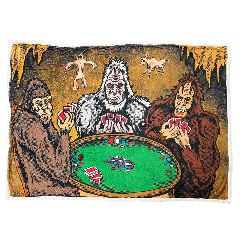 Famous John Urban Poker Game Blanket, 60 x 80