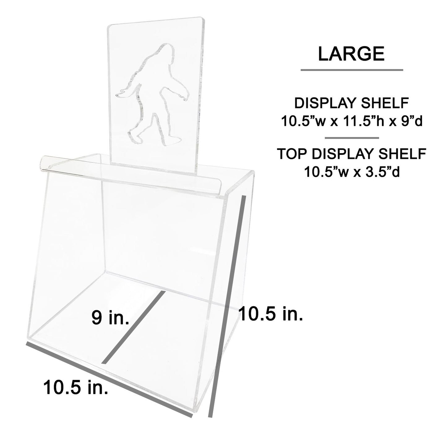 Acrylic Display Case for Books and DVDs with Custom Logo Cutout
