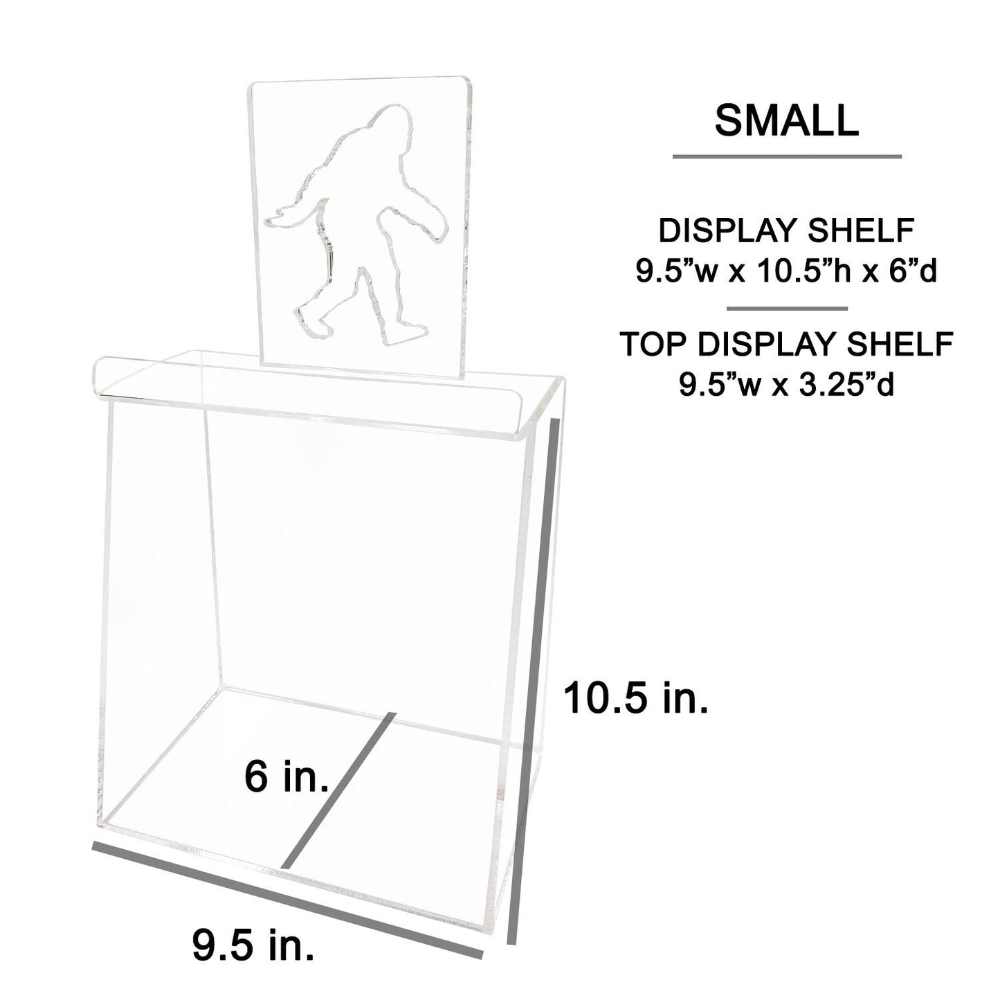 Acrylic Display Case for Books and DVDs with Custom Logo Cutout