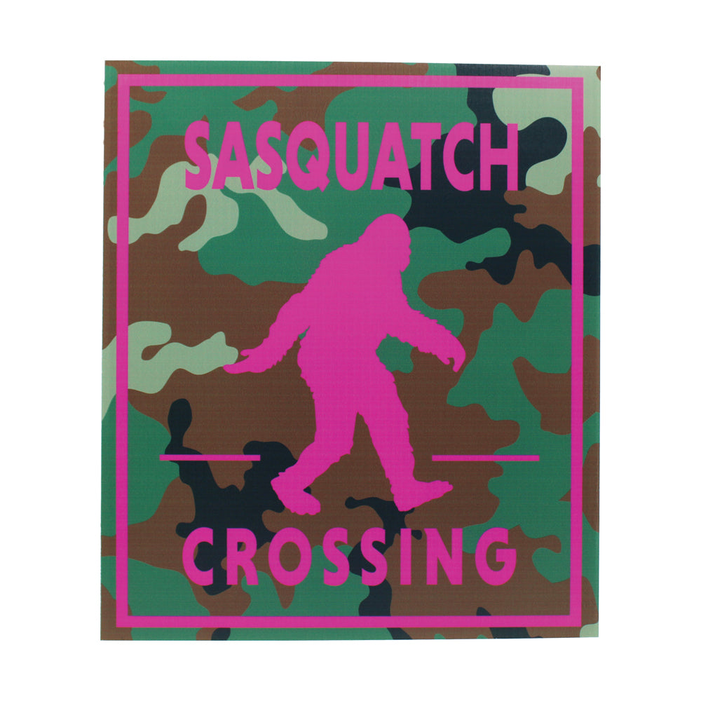 Sasquatch Crossing Sign 12" x 14" - Sasquatch The Legend