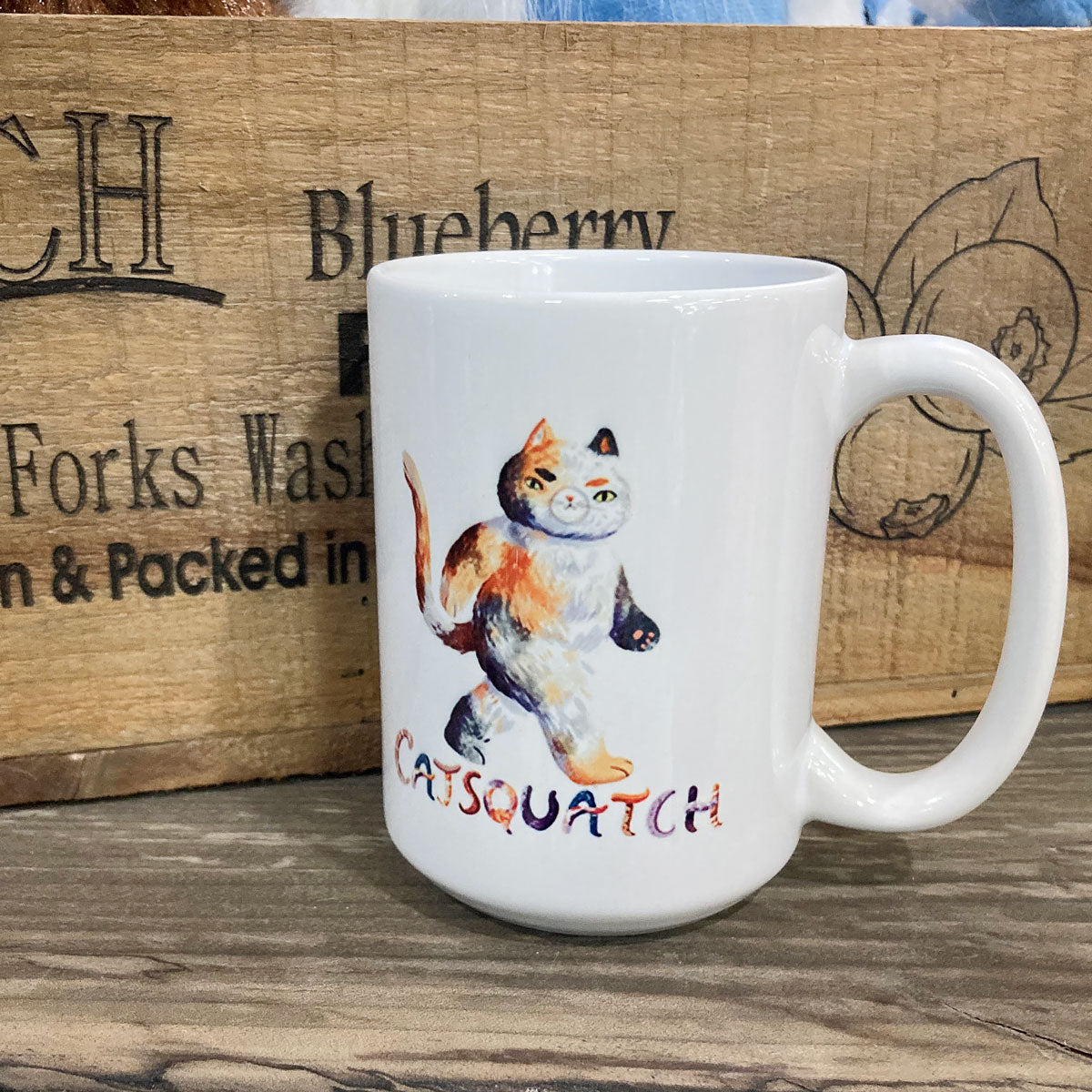 Catsquatch Coffee Mug Cup 15 oz