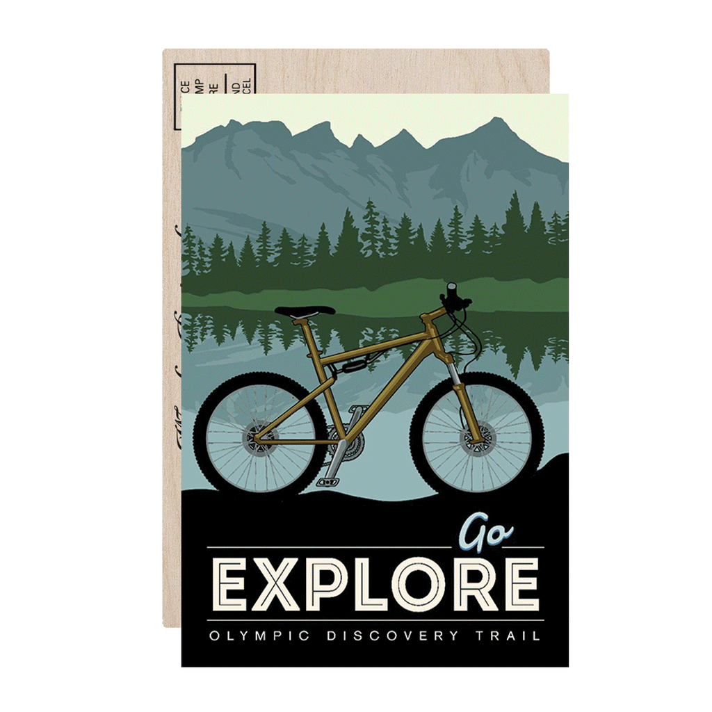 Olympic Discovery Trail, WA Postcard - Sasquatch The Legend