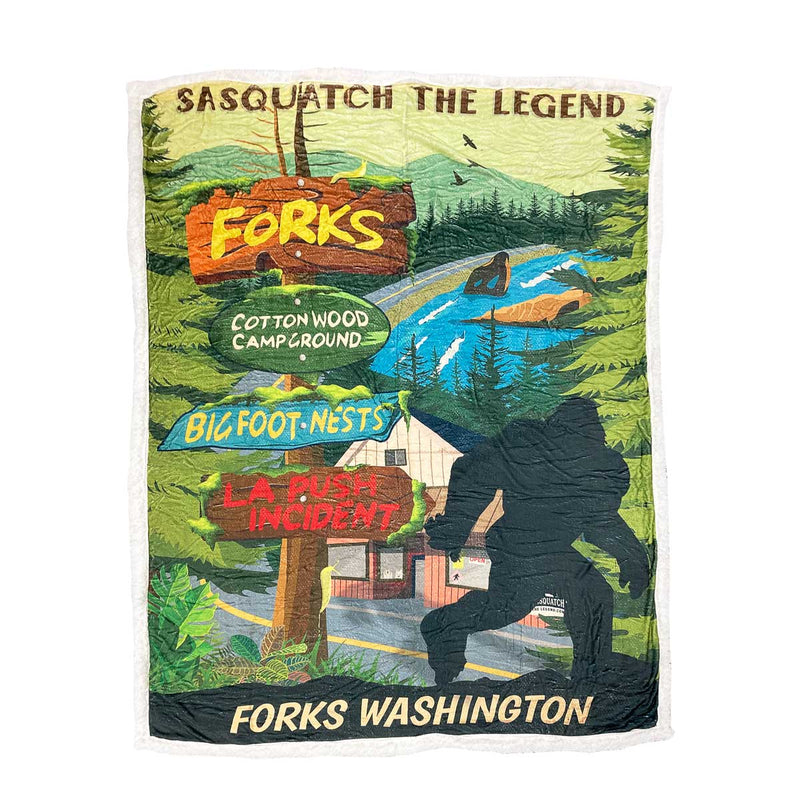 The Legends of Forks Washington Blanket, 60 x 80