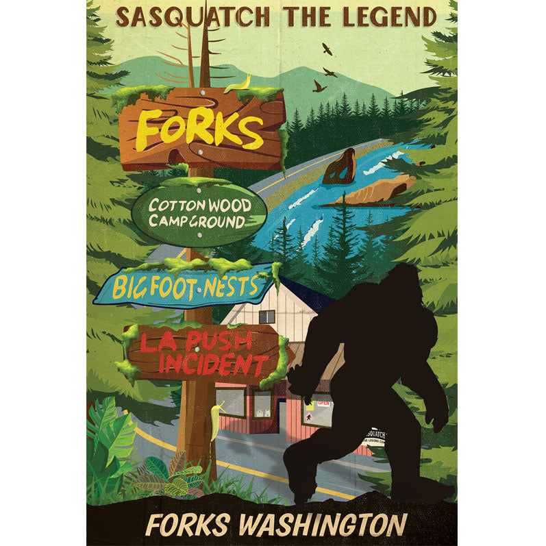 Forks Famous Sightings Postcard