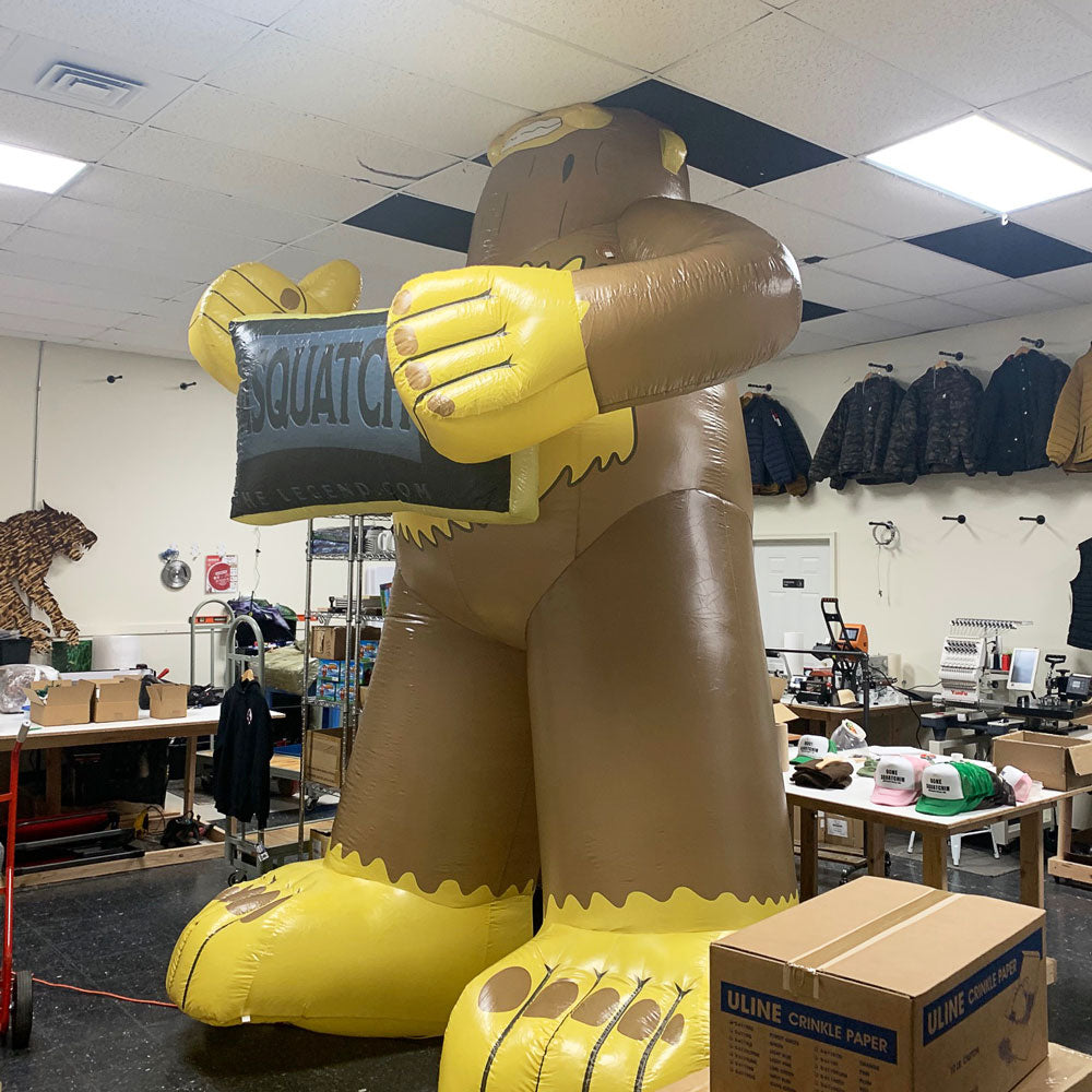 Giant Inflatable Sasquatch for Events and Advertising