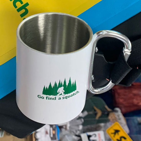 Stainless Steel Mugs with Carabiner Handle