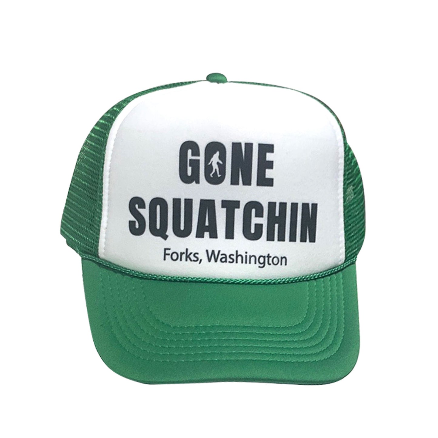 Gone Squatchin' in Forks Washington Trucker Hat