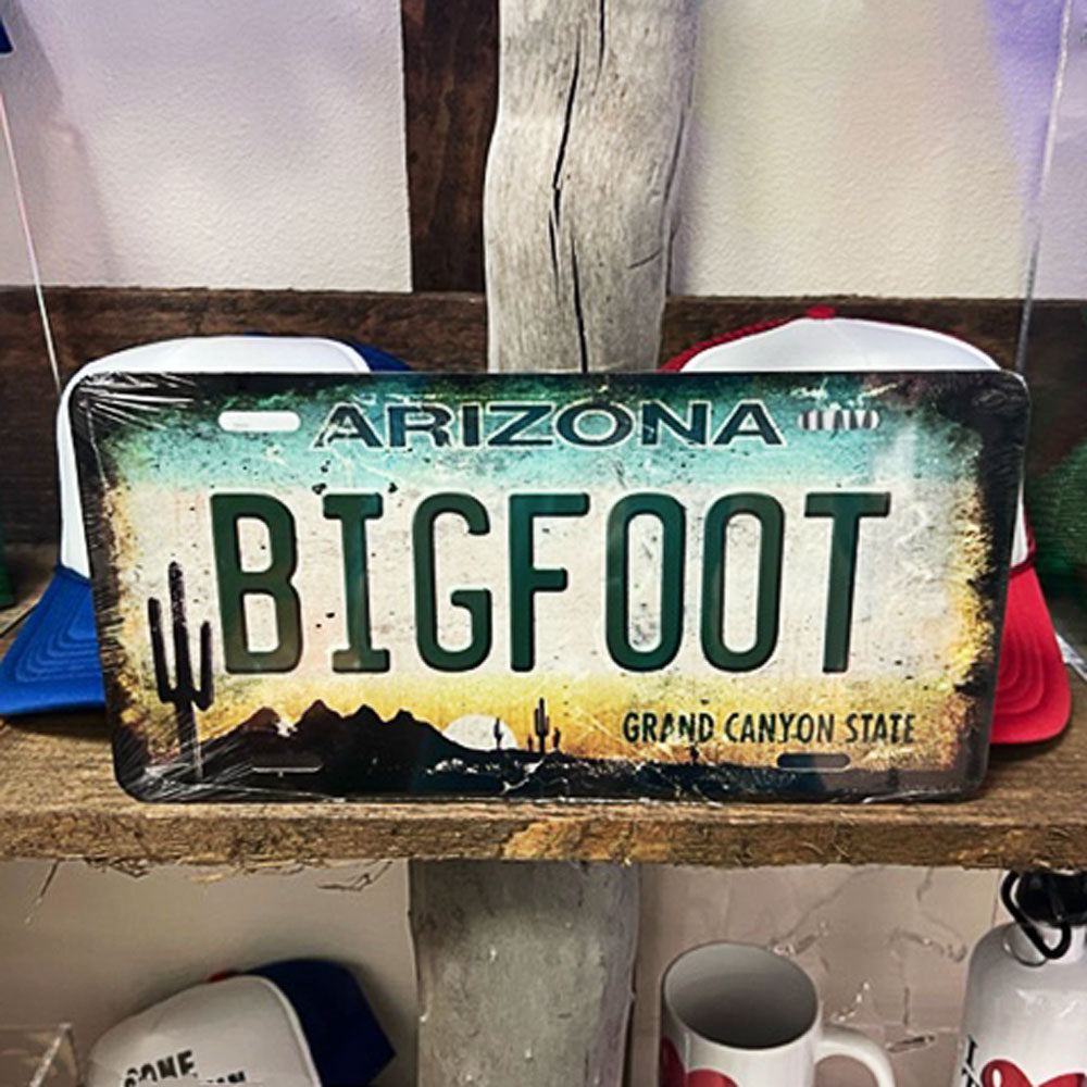 Bigfoot State License Plate for Cars and Trucks