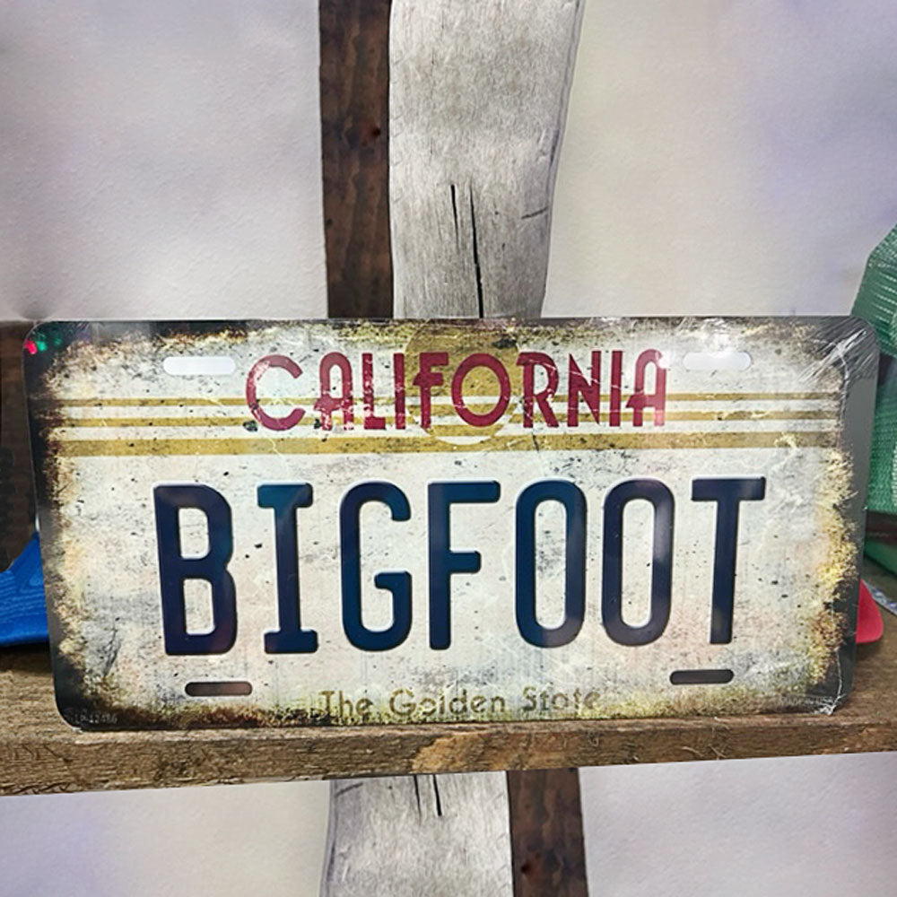 Bigfoot State License Plate for Cars and Trucks