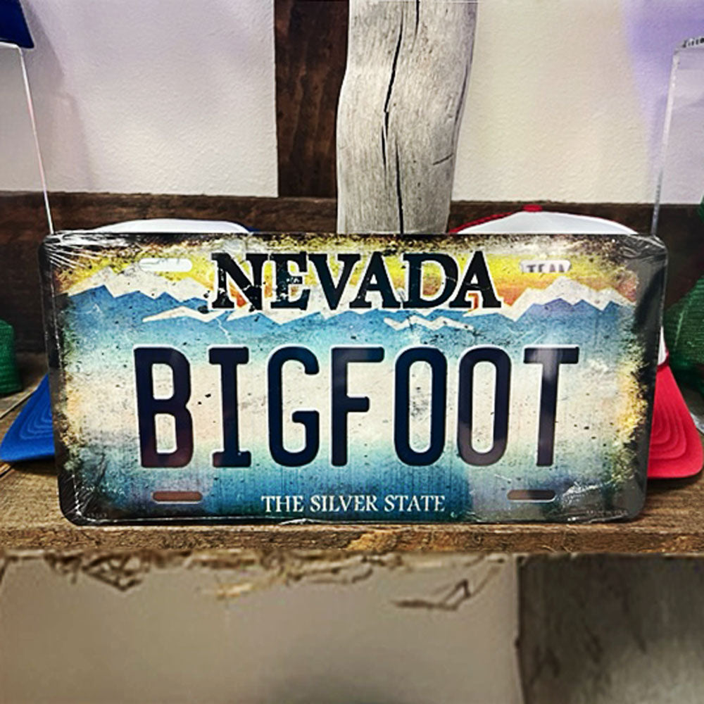 Bigfoot State License Plate for Cars and Trucks