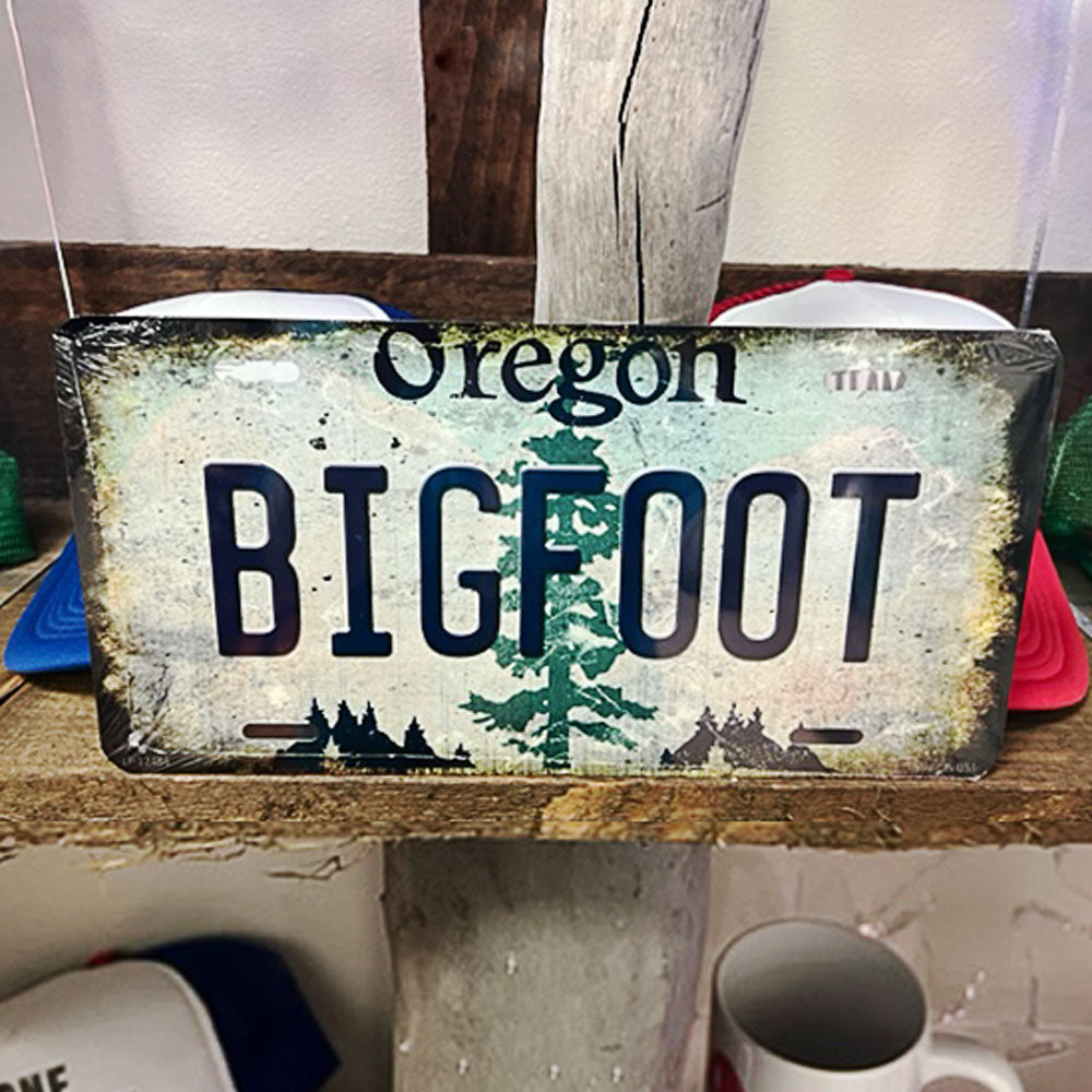 Bigfoot State License Plate for Cars and Trucks