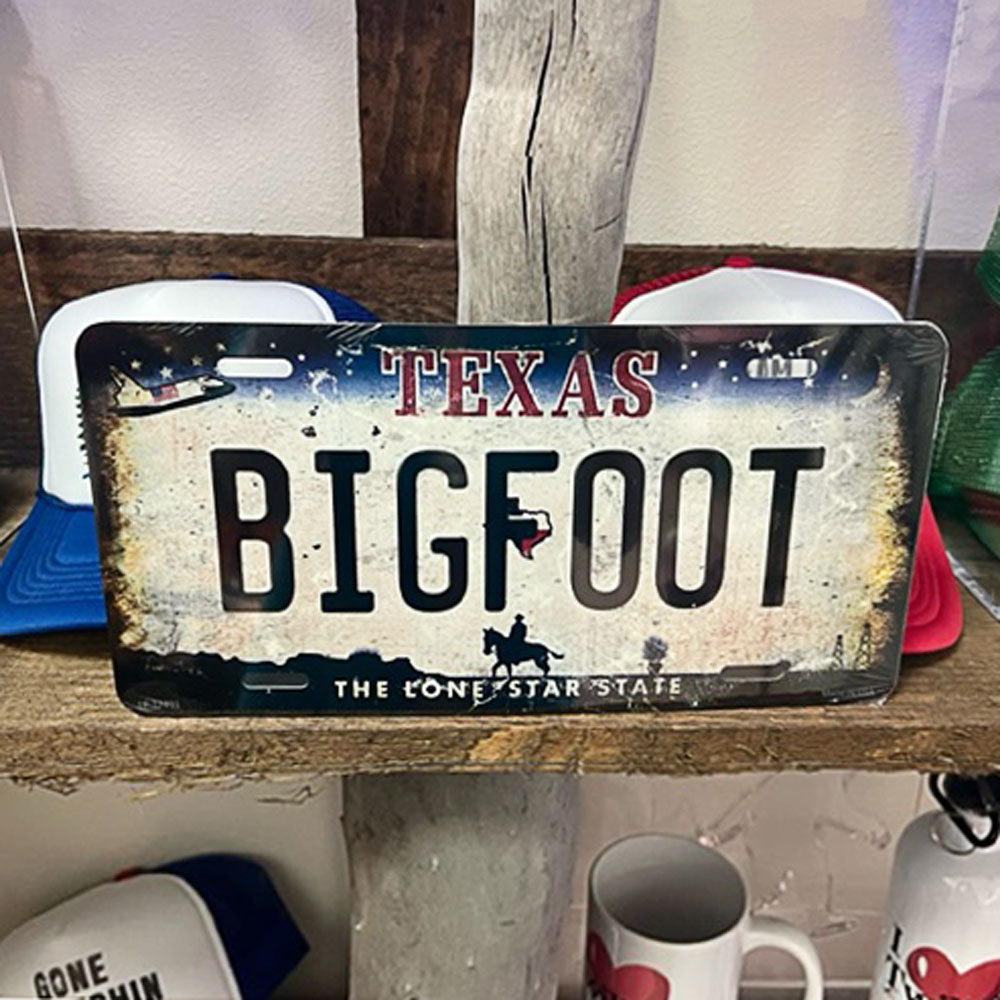 Bigfoot State License Plate for Cars and Trucks