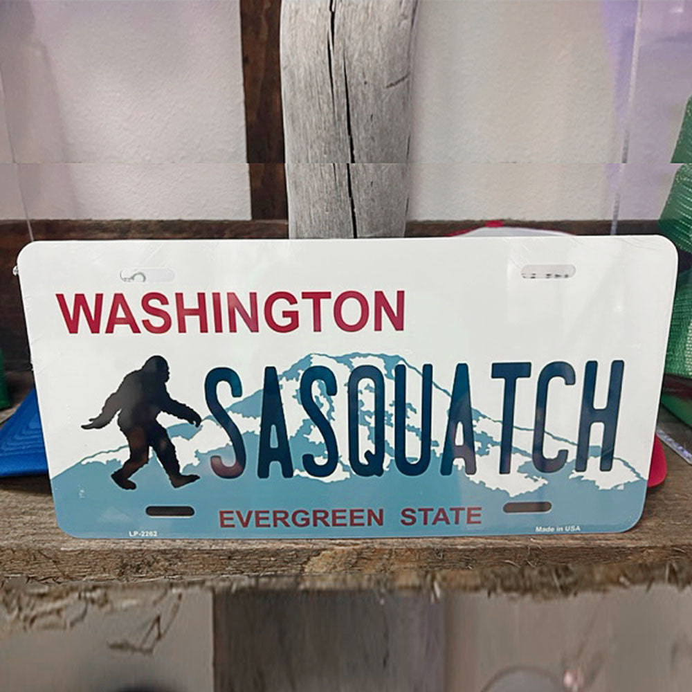 Bigfoot State License Plate for Cars and Trucks