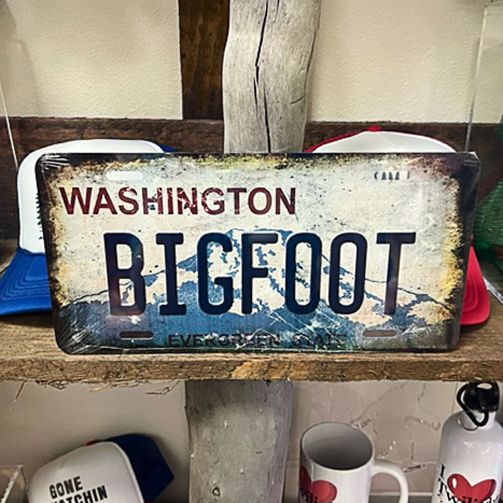 Bigfoot State License Plate for Cars and Trucks