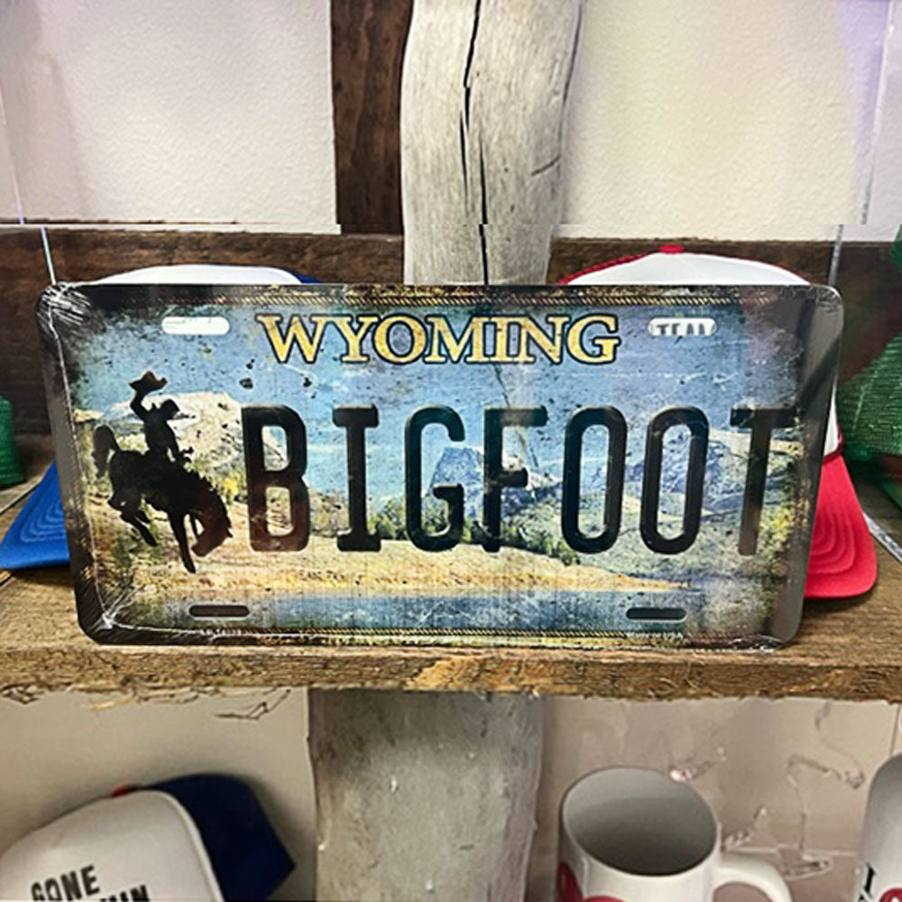 Bigfoot State License Plate for Cars and Trucks