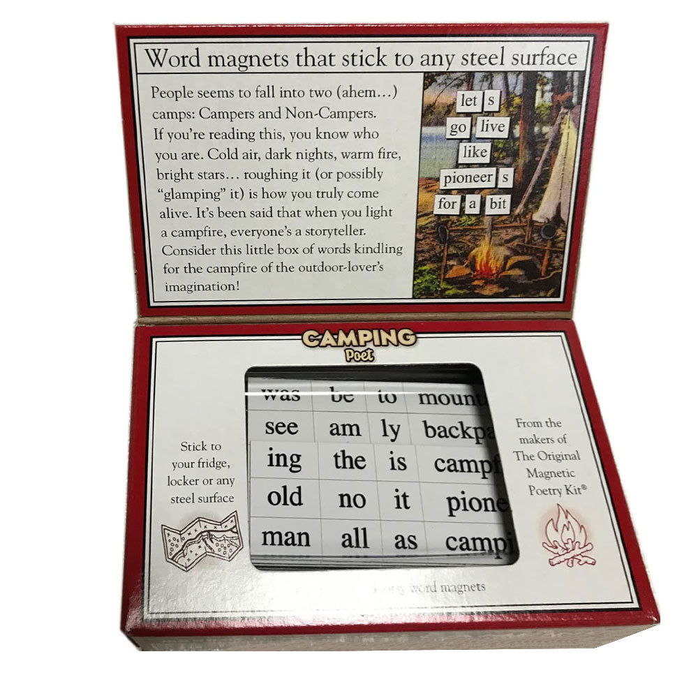 Camping Poet Magnetic Poetry Kit