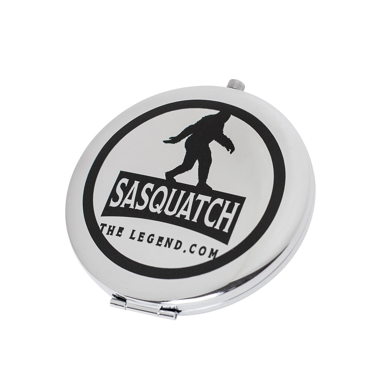 Silver Compact Mirror - Sasquatch The Legend