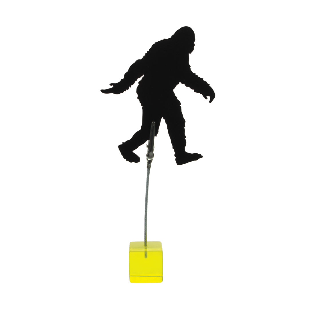 4" Sasquatch Bigfoot Shaped Price Holder with Acrylic Block Clip ( 6-Pack )