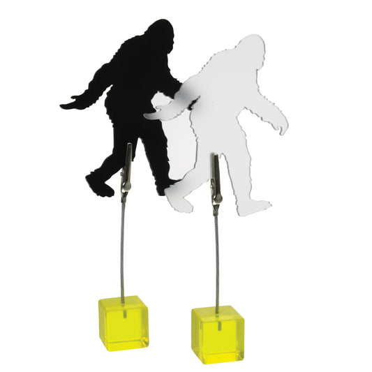 4" Sasquatch Bigfoot Shaped Price Holder with Acrylic Block Clip ( 6-Pack )