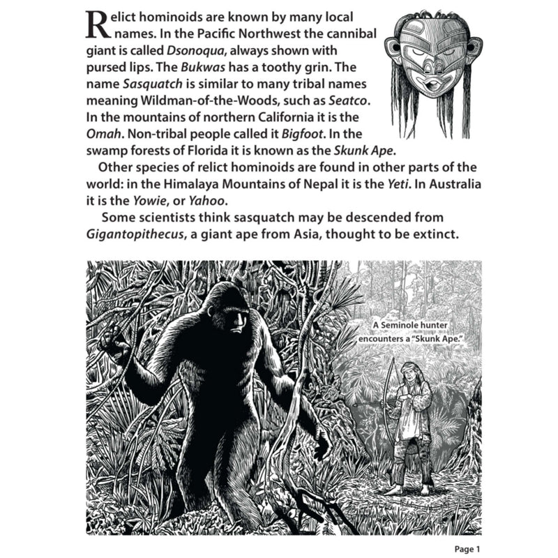 Relict Hominoid Fun and Learning Activity Workbook: Sasquatch Edition