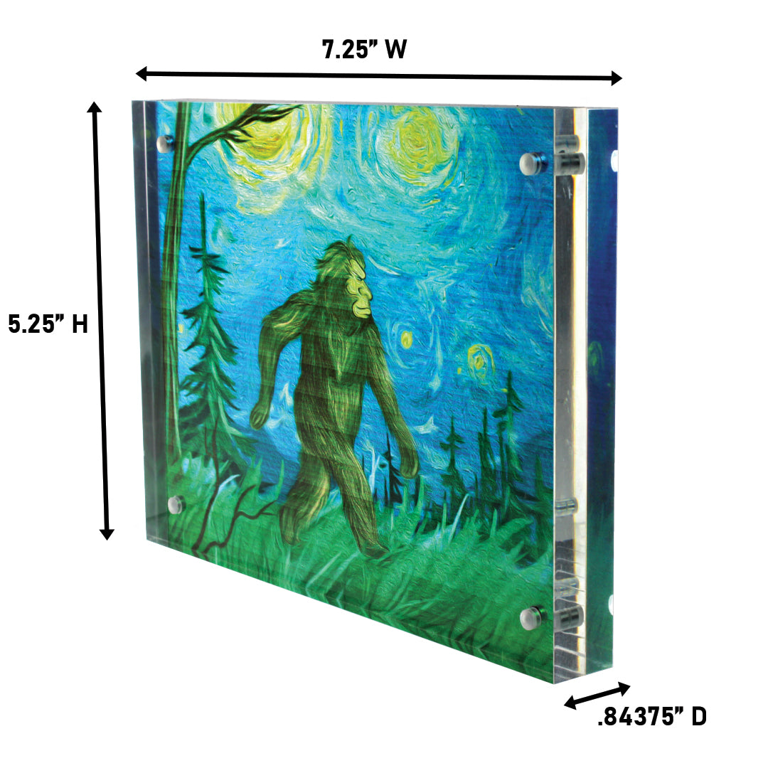 Squatch Designed Acrylic Photo Blocks - Sasquatch The Legend