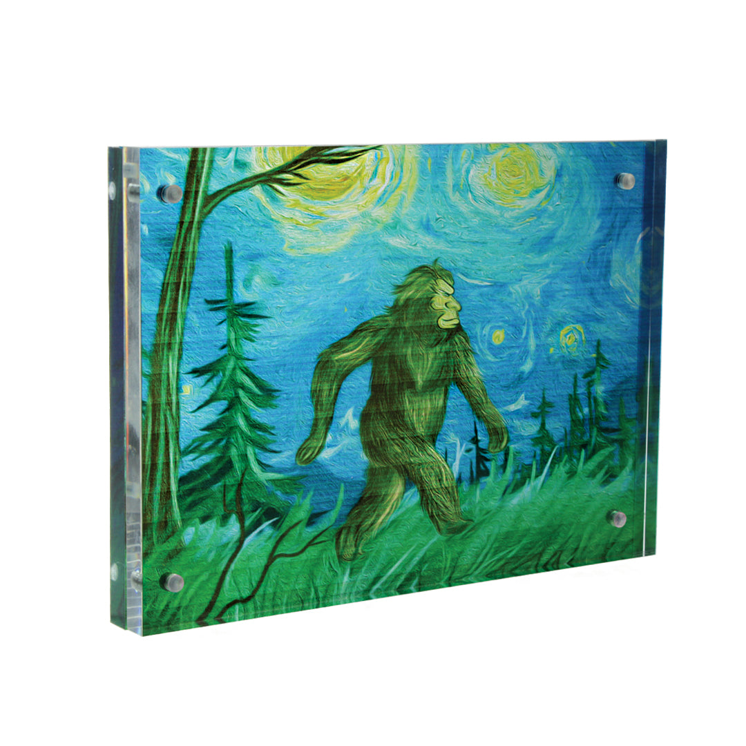 Squatch Designed Acrylic Photo Blocks - Sasquatch The Legend