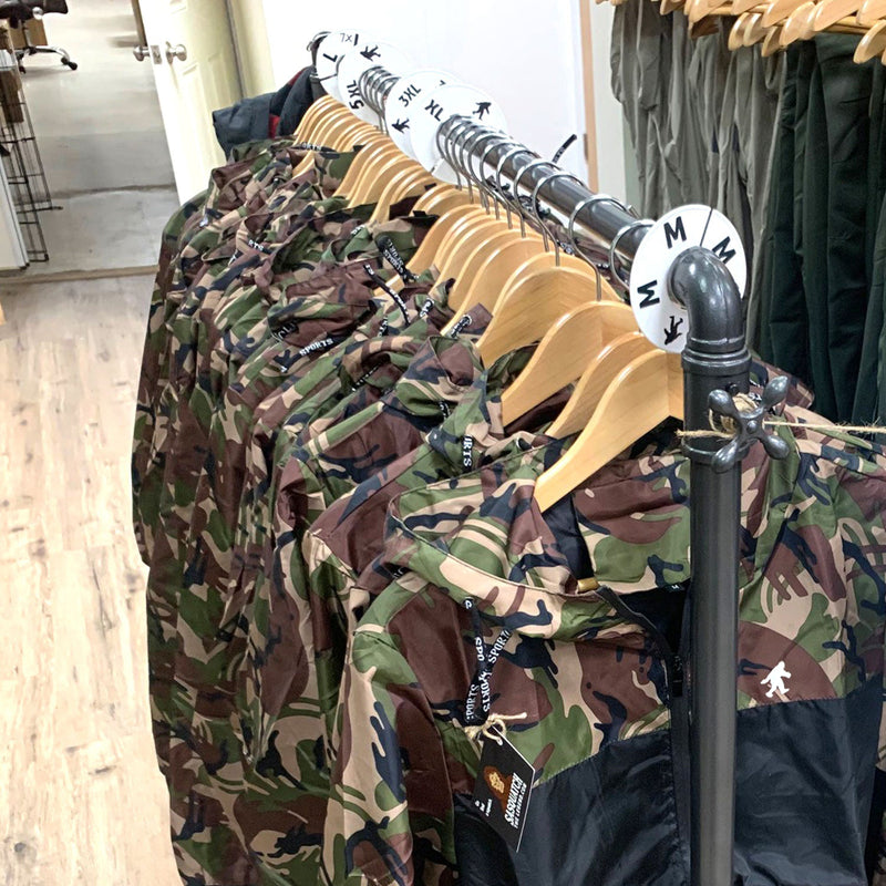 Camouflage Puffy Jacket with Sweatshirt Hoodie | Sasquatch The Legend XL