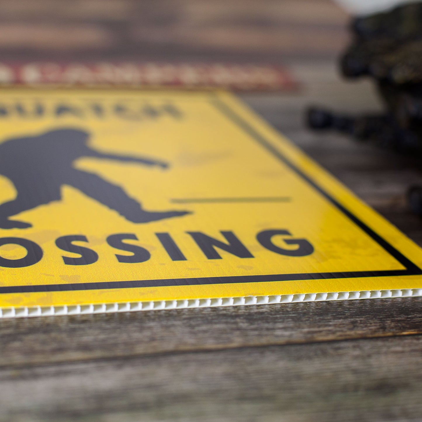 Sasquatch Crossing Sign 12" x 14" - Sasquatch The Legend