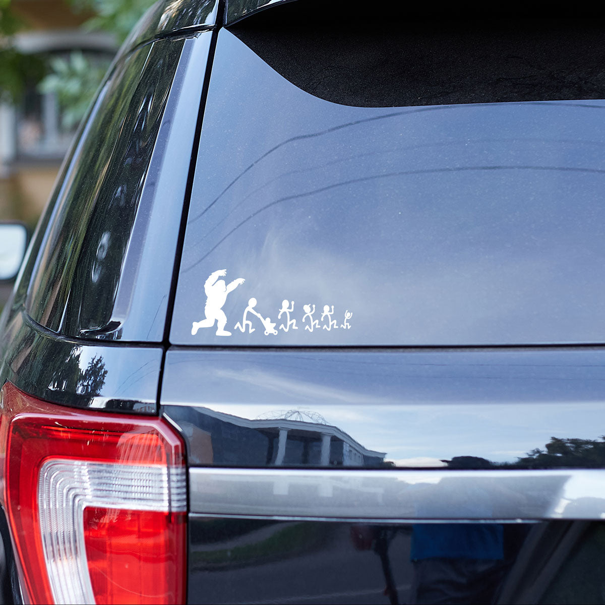 Sasquatch Stick Figure Family Vinyl Decal